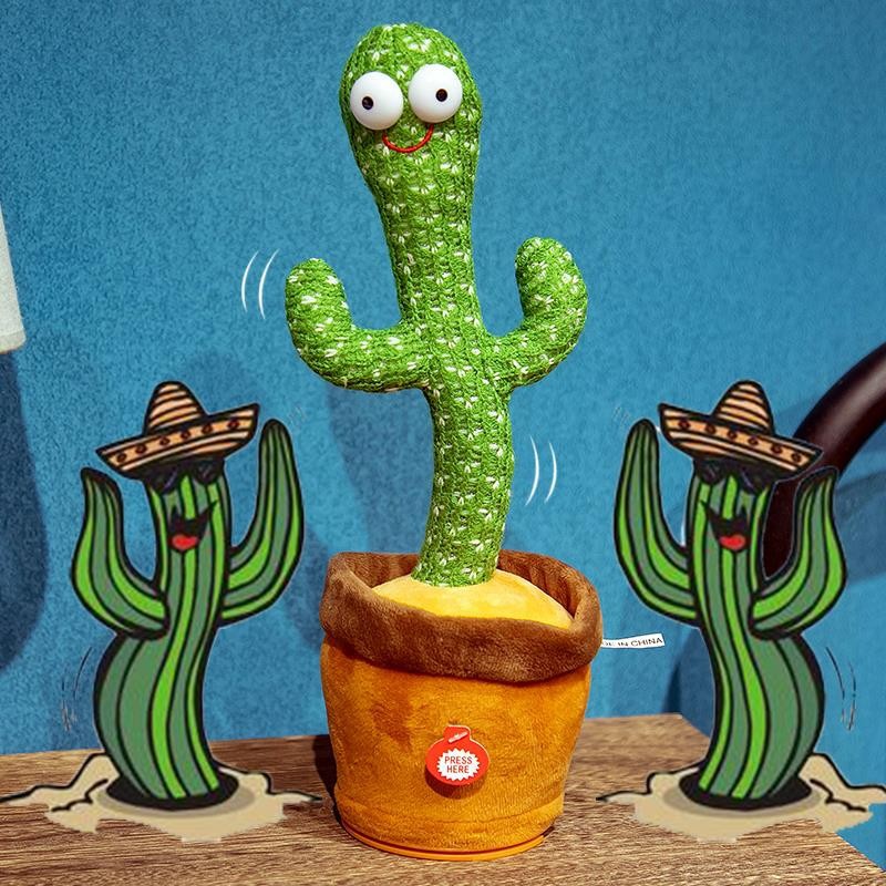 The popular cactus can sing, dance, glow and learn to speak. It's a children's toy and a birthday gift for boys and girls Application Scenario