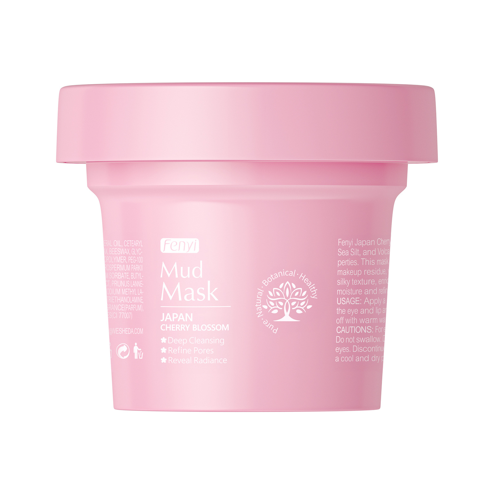 Cross-border manufacturer Fenyi Japanese Cherry Blossom Mask Mud 100g deeply cleanses pores and applies skin care products as an export mask Item Picture