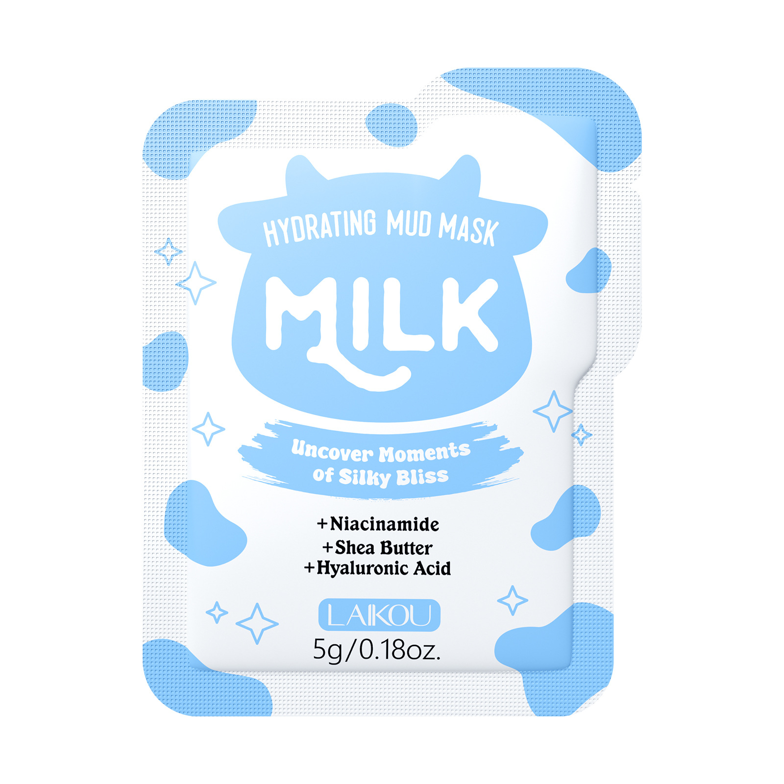 Laikou Milk Moisturizing Mud Mask 1 piece 5g Pore-cleaning, hydrating and moisturizing skin care mask for export Item Picture