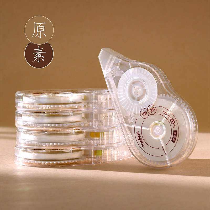 YB-8055 high-quality, large-capacity correction tape, 78-meter set, ultra-thin film PET transparent film, easy to use, continuous for students, factory direct sales Application Scenario