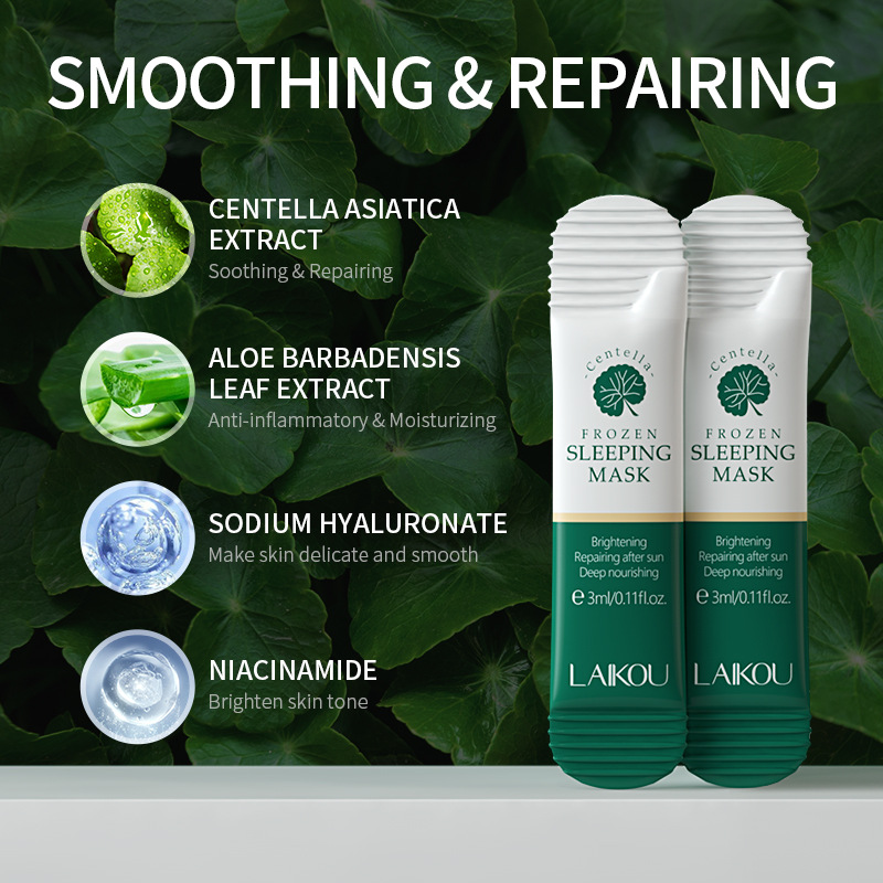 Cross-border Laicome Centella asiatica Frozen Mask 3mlfacemask Sheet Leave-in Sleeping Mask manufacturer Export mask details Picture