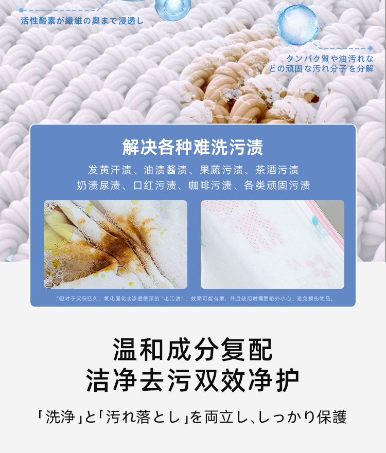 Kamijo爆炸盐污花香爆炸盐桶装清香婴儿祛污深层祛彩漂粉去家用详情4