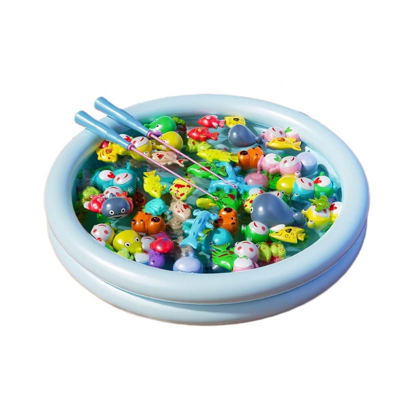 Fishing toys for children, boys and girls, babies, educational magnetic toys, indoor and outdoor fishing toys, pool, street stall set Item Picture