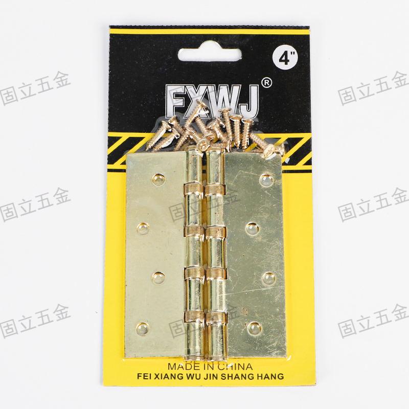 Iron hinges are rust-proof, durable and have a high load-bearing capacity, making them suitable for wholesale of doors and Windows in foreign trade Item Picture