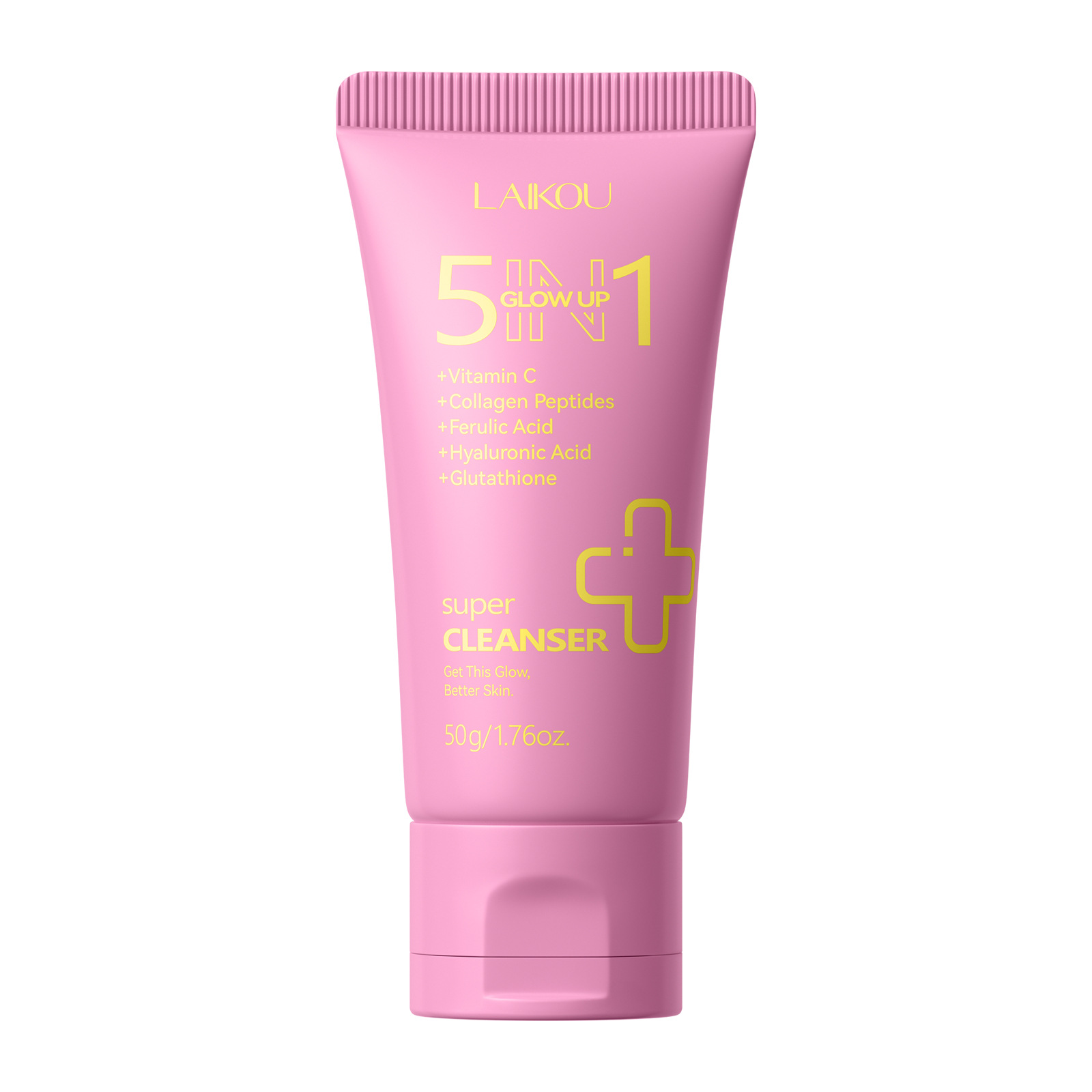 Cross-border Laicome 5-in-1 Radiant Facial Cleanser 50g Hydrating, Moisturizing and Pore-cleaning English export Facial Cleanser Item Picture