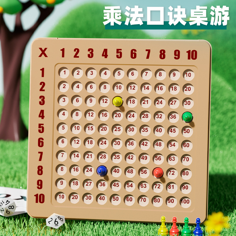 Cross-border board game 99 Multiplication table exercise brain math operation teaching AIDS primary school school gifts wholesale full figure