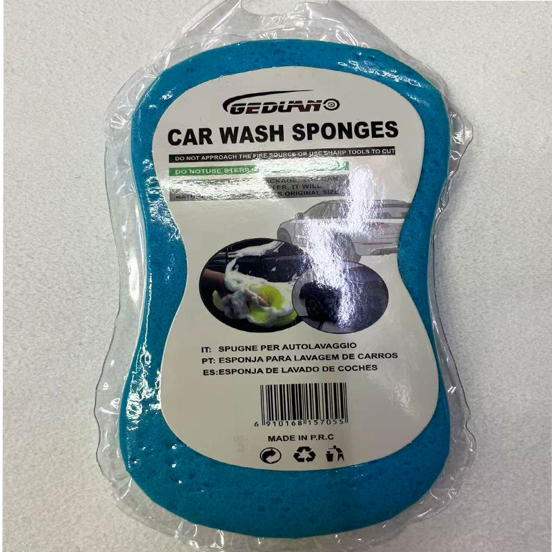 Car wash sponge, an eco-friendly material cleaning and beauty product. When the compressed sponge comes into contact with water, it expands and can produce rich foam to remove stubborn stains Application Scenario