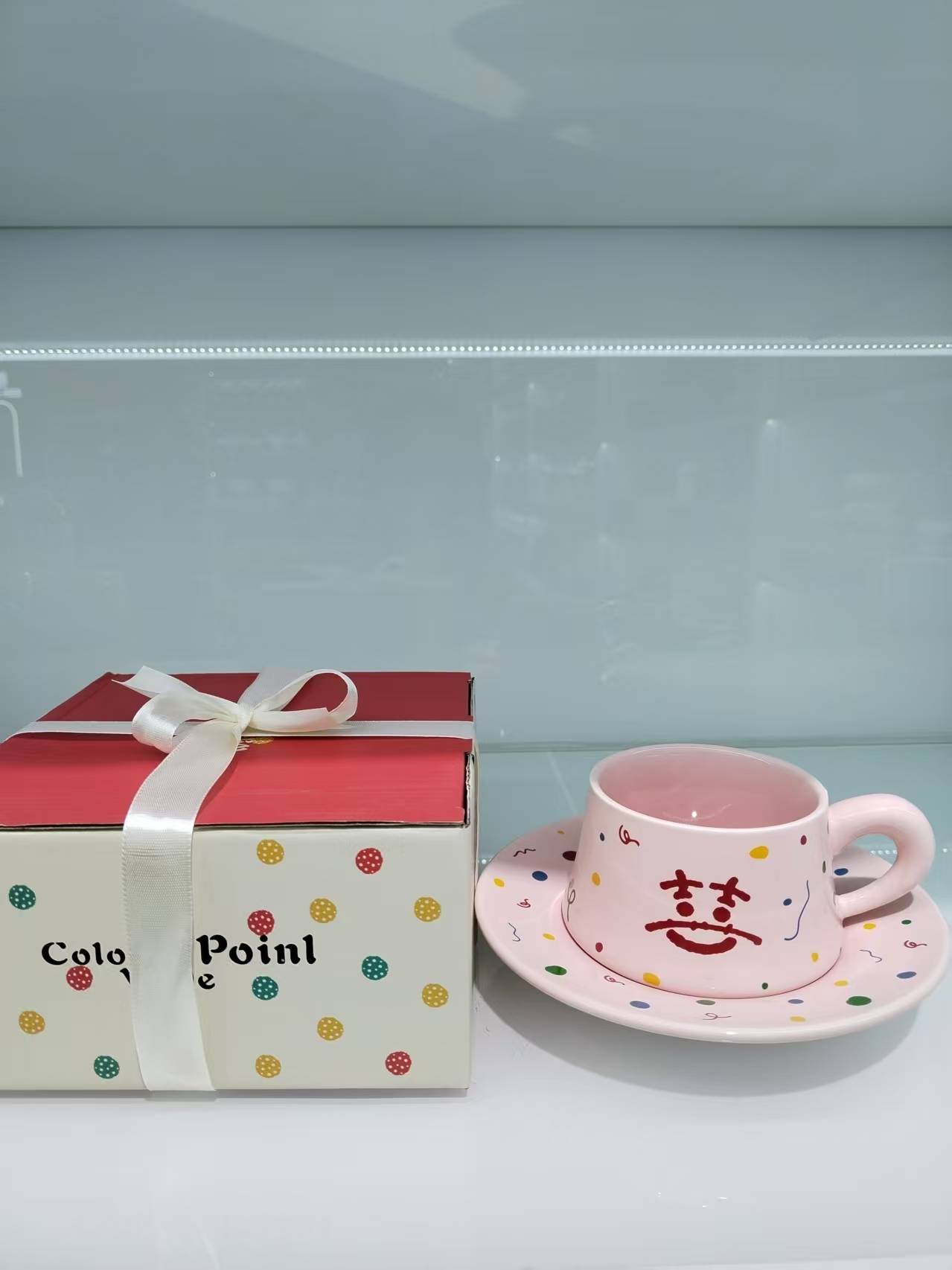 彩釉咖啡咖啡碟陶瓷咖啡具简约咖啡具水杯早餐杯牛奶杯马克杯茶杯2杯2碟咖啡具详情图7