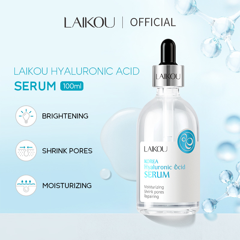 LAIKOU Hyaluronic Acid Essence 100ml Facial Care Essence, cross-border wholesale from skin care product manufacturer details Picture