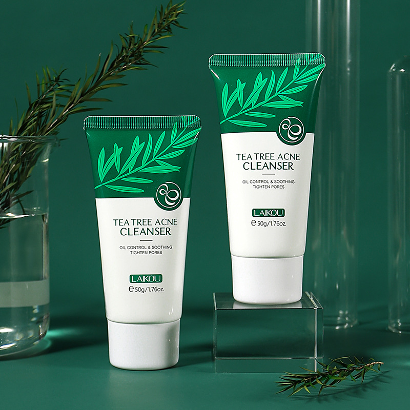 LAIKOU Tea Tree Facial Cleanser 50g Moisturizing, Cleansing and Hydrating Facial Cleanser Cross-border Export Facial Cleanser details Picture