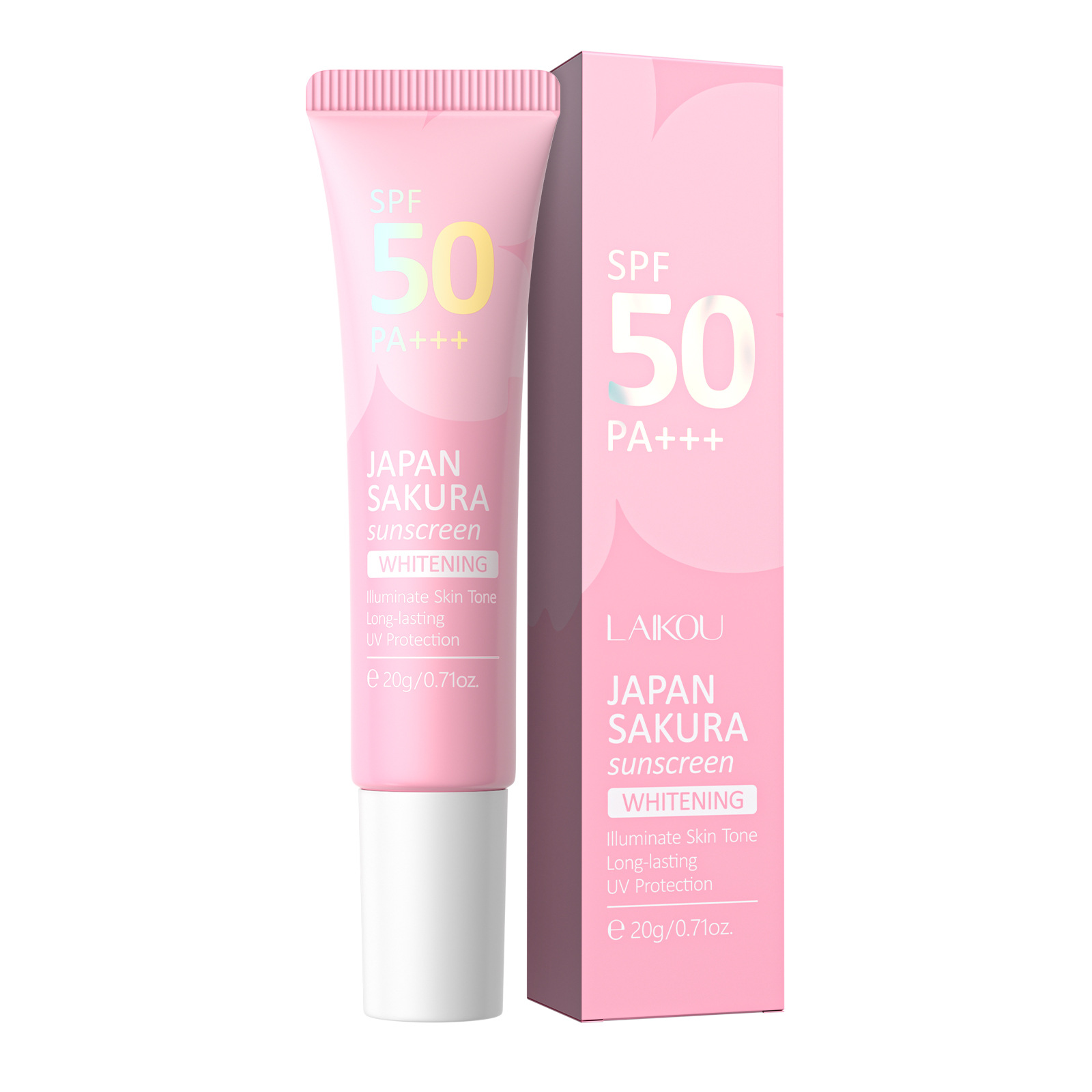 Cross-border LAIKOU Sakura sunscreen Brightening Edition 20g Hydrating and Moisturizing Skin Care Product wholesale Item Picture
