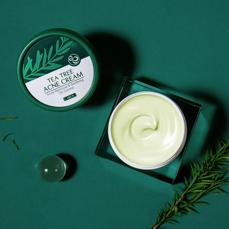 LAIKOU Tea Tree anti-acne Cream 20g Moisturizing and hydrating Skin Care product, English packaging, Cross-border manufacturer Application Scenario