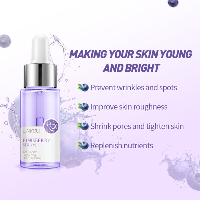 Laikou Blueberry Essence 17ml Facial Moisturizing and hydrating skin care product Cross-border supply skin care product manufacturer details Picture