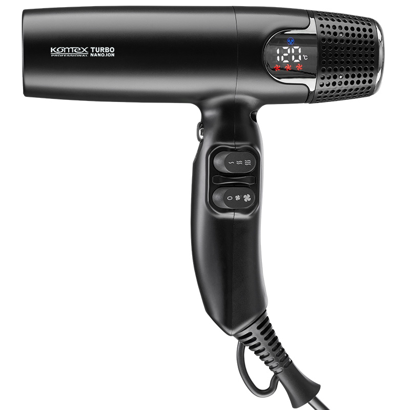 Komex Cross-Border New Products: European And American High-Speed Brushless 110,000 Rpm Boat-Shaped Switch Hair Dryer, High-Power Constant-Temperature Negative Ion Hair Dryer, Salon Screen Display Hair Dryer