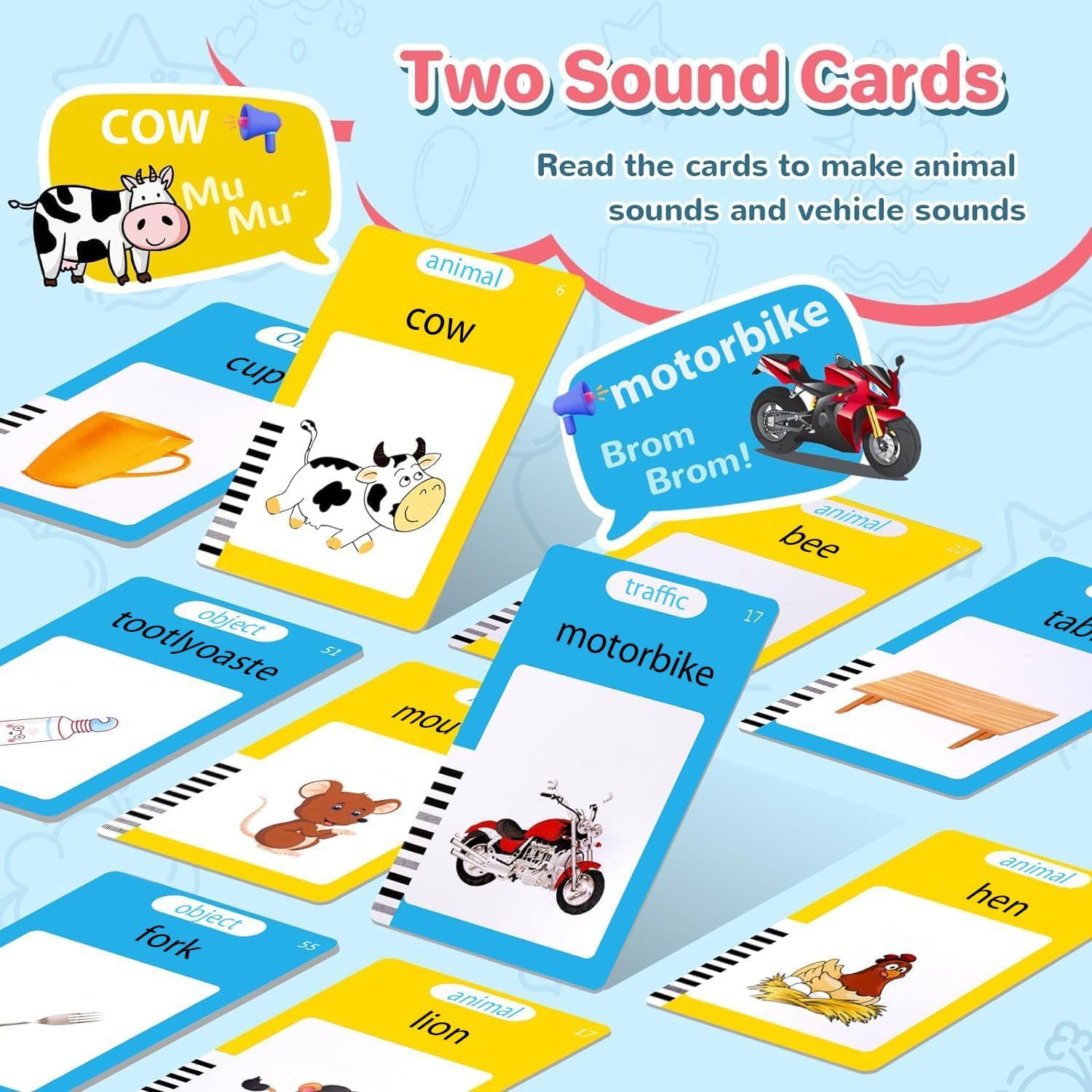 Cross-border card insertion machine Flash Cards, Amazon Early education card machine, Shein Foreign Trade Children's educational flash memory card details Picture