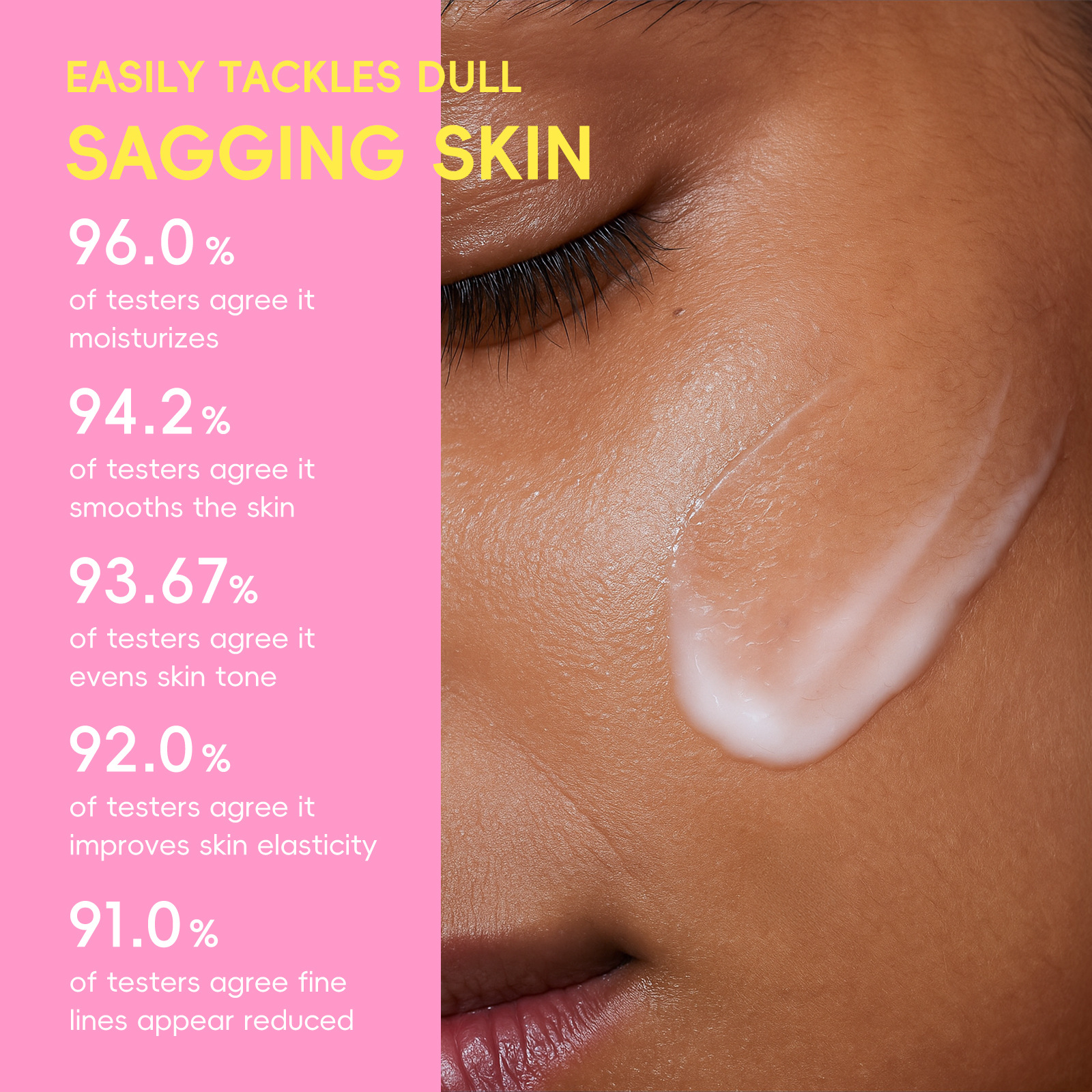 LAIKOU's new cross-border product, a 30g five-in-one radiant cream for hydrating and moisturizing, is an all-English skin care cream for export Specification drawing