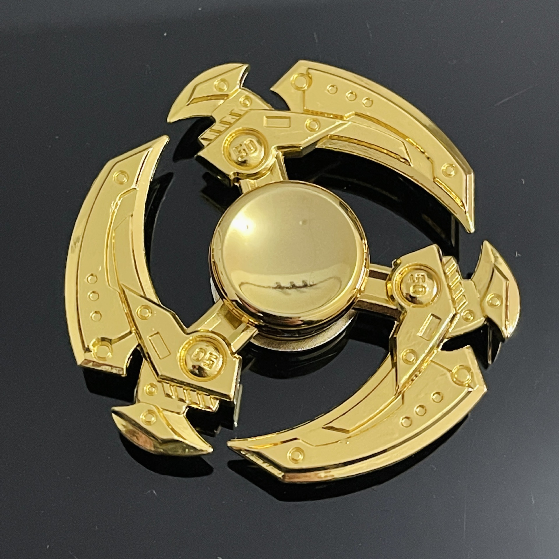 Xu Jutao Factory wholesale alloy fidget spinner Gold series stress-relieving fidget spinner wholesale at street stalls and night markets Specification drawing