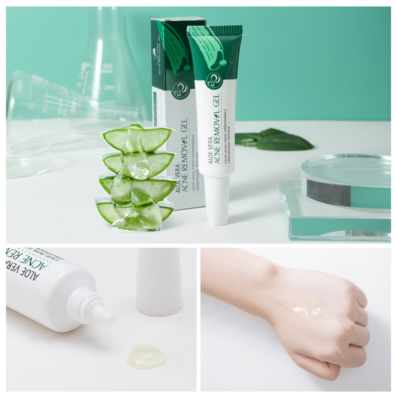 LAIKOU Aloe Vera Gel Cream 20g Moisturizing and hydrating Skin Care product, English packaging, cross-border wholesale in stock details Picture