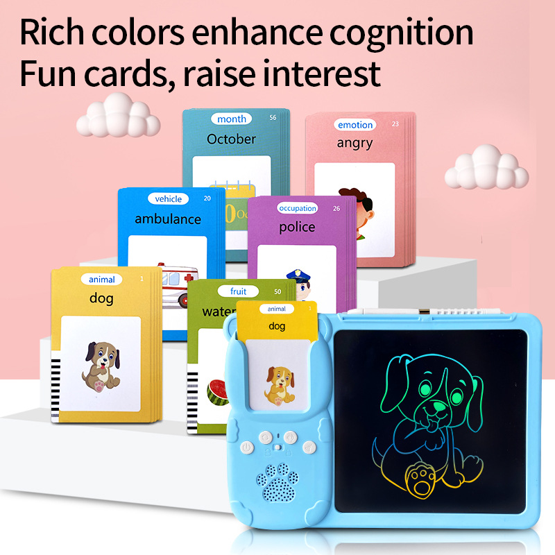 Cross-border children's LCD handwriting board, Amazon card drawing machine, card insertion, doodling and drawing board, educational all-in-one machine Application Scenario