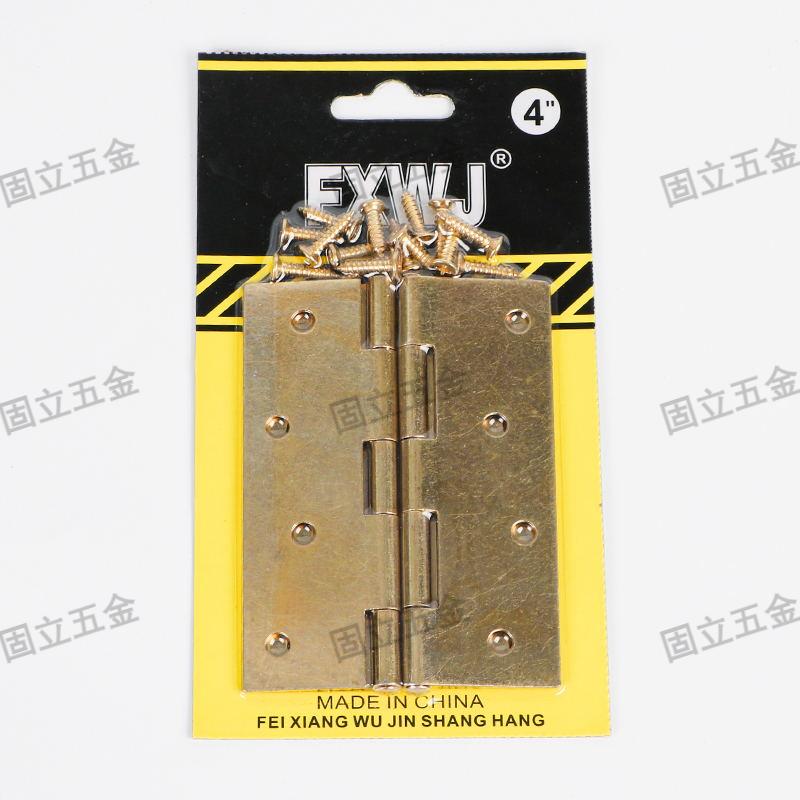 Copper-plated style hinges for export, large hinges for wooden box luggage cabinet doors