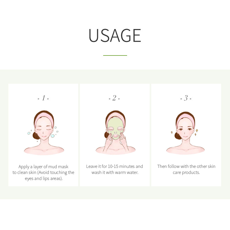 Cross-border Laicome Longjing Matcha Series Green Clay Mask Bag Pack 1 piece 5g Moisturizing and hydrating Export mask Specification drawing