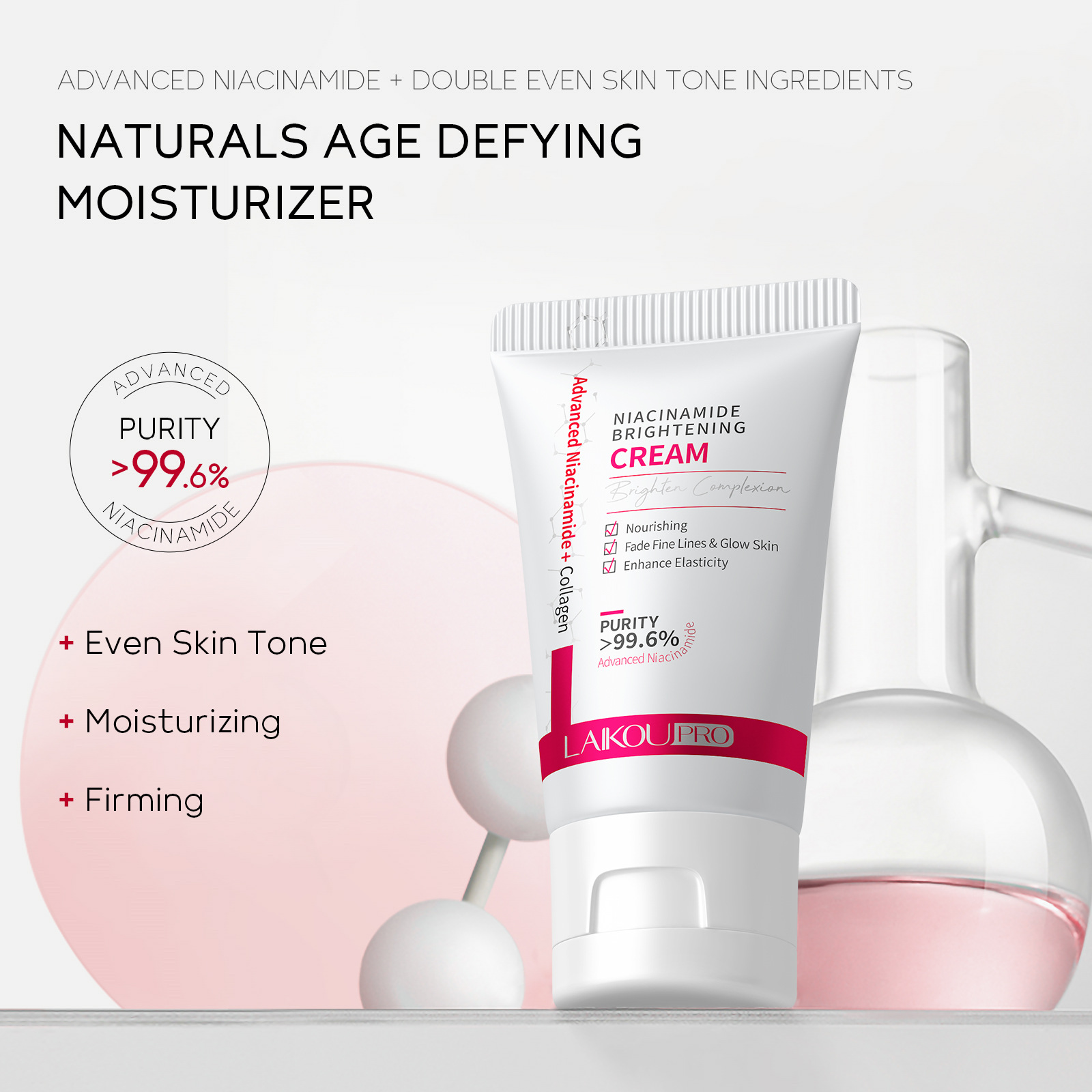Cross-border LAIKOU PRO Niacinamide Cream 30g Hydrating, moisturizing and nourishing skin care products in stock from the manufacturer details Picture