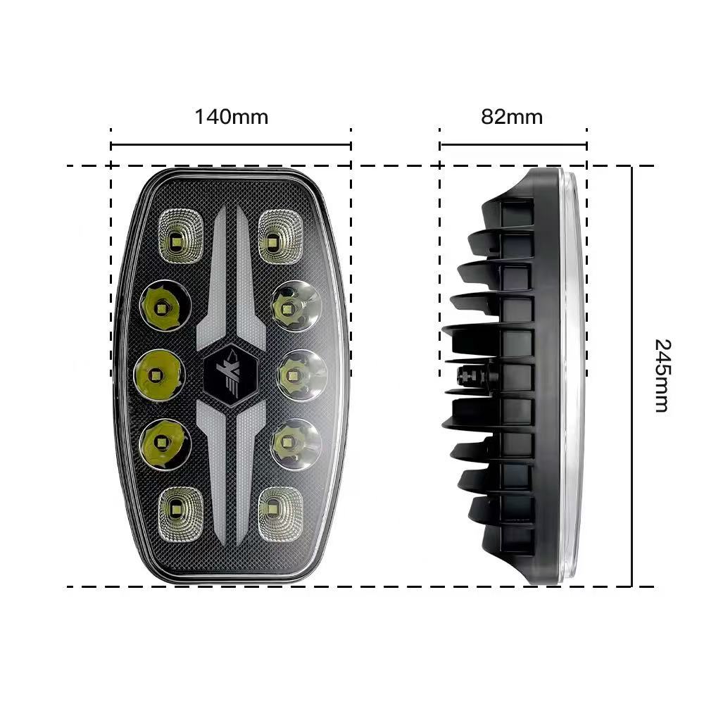 New 9-inch automotive led work light for foreign trade, Russian truck auxiliary, off-road vehicle led headlight Item Picture