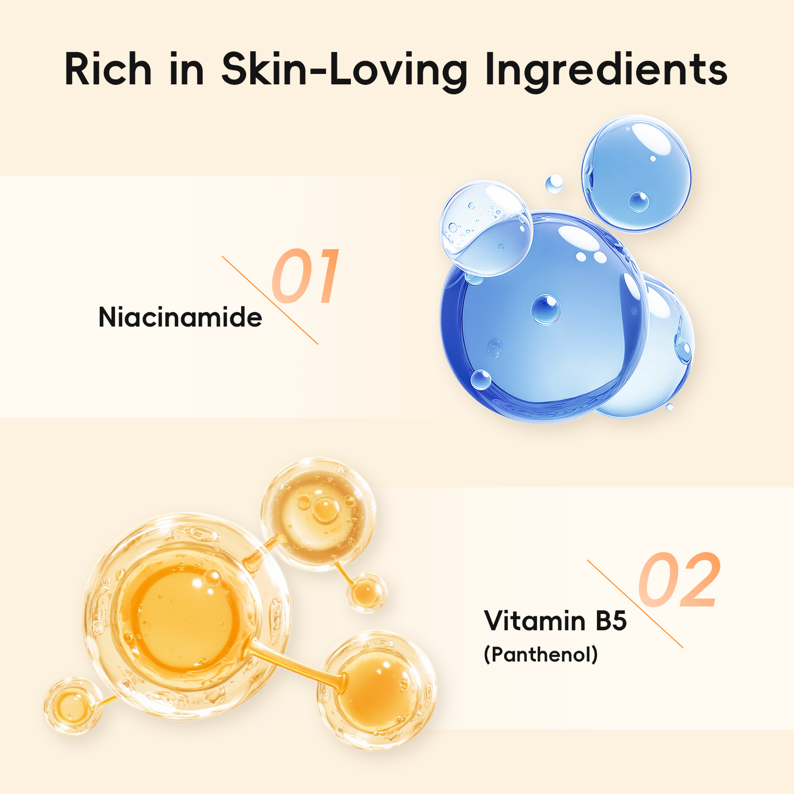 Cross-border new product Laicome Vitamin c Essence Ampoule 2ml*10 Facial Hydrating and Moisturizing Essence wholesale Vitamin c Specification drawing
