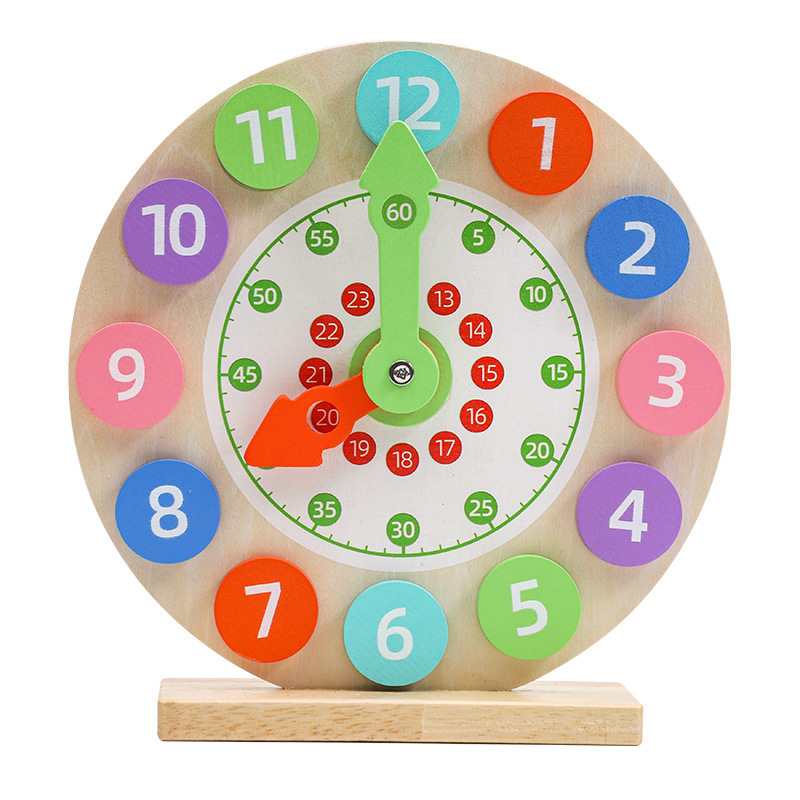 Wholesale of early education time clock toys, wooden digital clocks, children's alarm clocks, and educational clocks for toddlers Item Picture