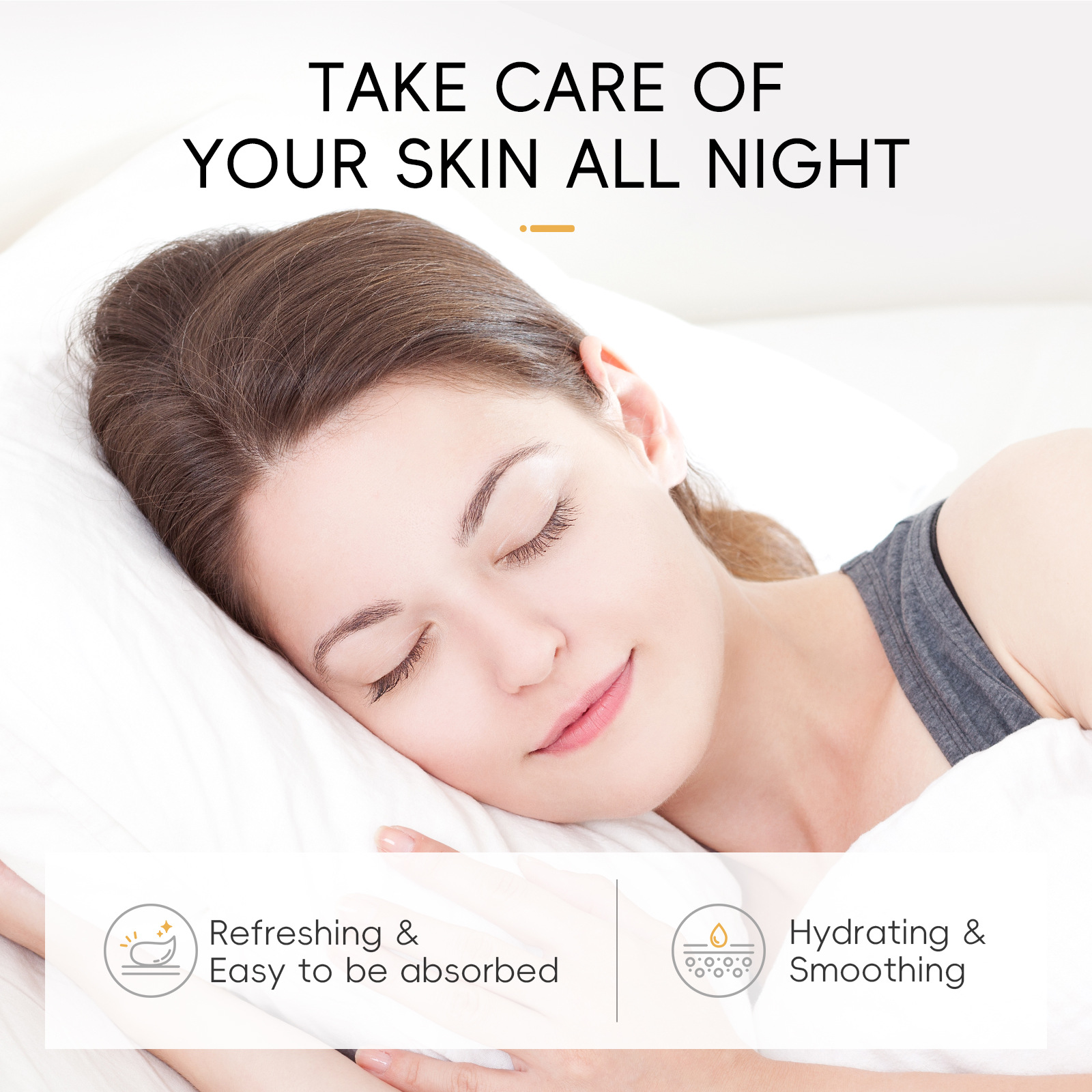 Laikou Snail Sleep Mask (Bag)3gx15 Pieces Moisturizing and Hydrating Mask Wholesale Export Mask Specification drawing