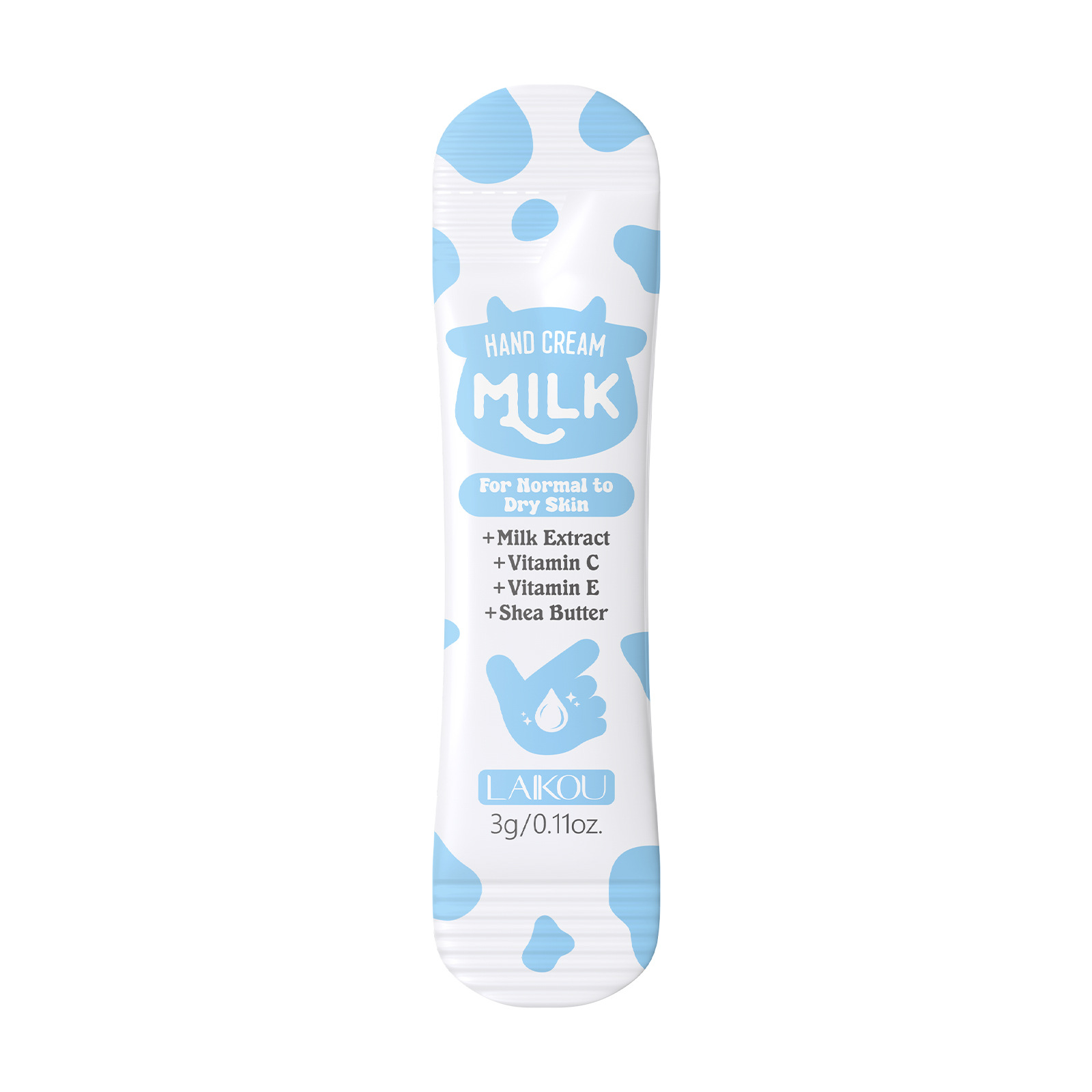 Cross-border new product: Laicome Milk Hand Cream 3g Hydrating, Moisturizing and nourishing English packaging sheet Hand Cream Item Picture