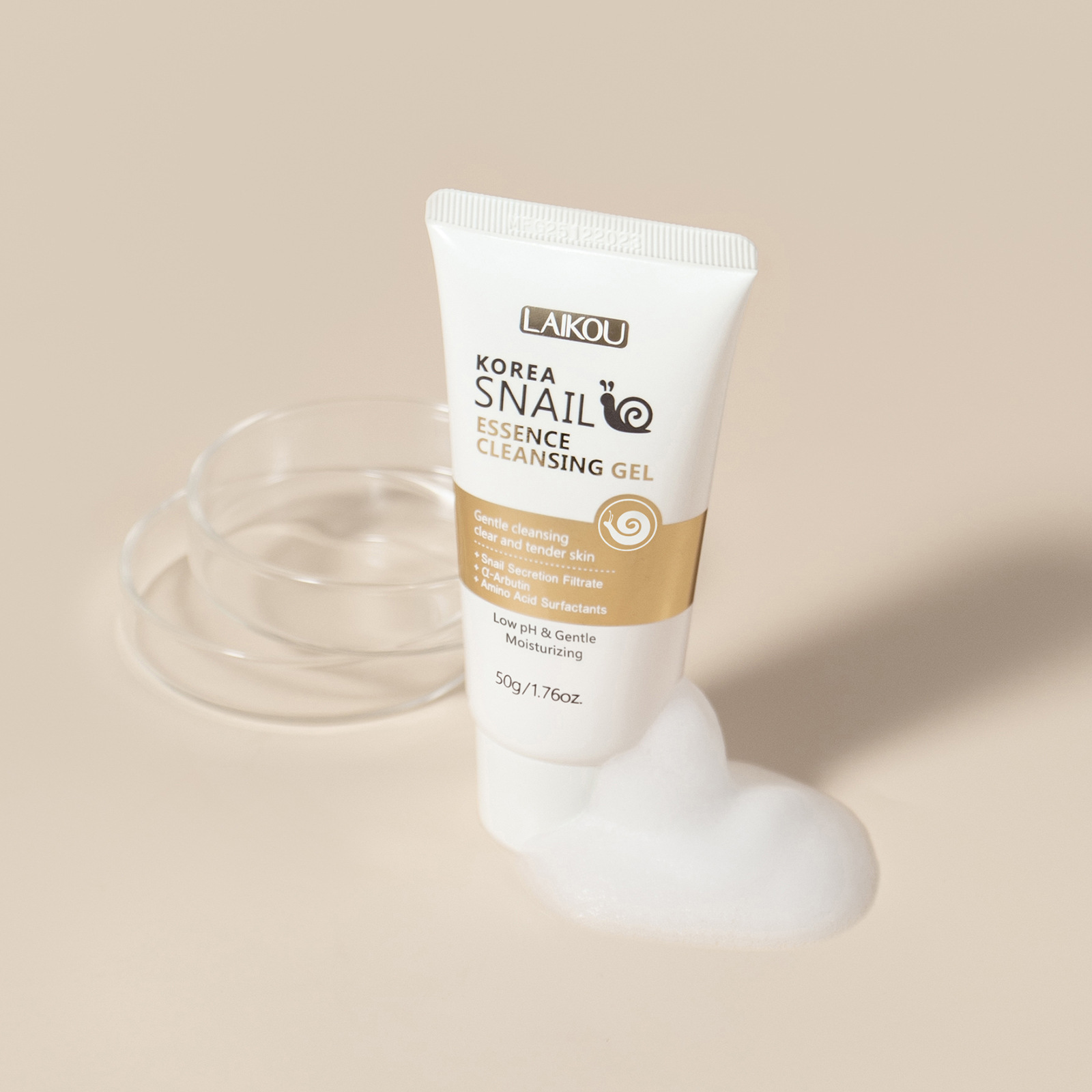Cross-border LAIKOU export facial cleanser face Cream series skin care products are available for wholesale in English Specification drawing