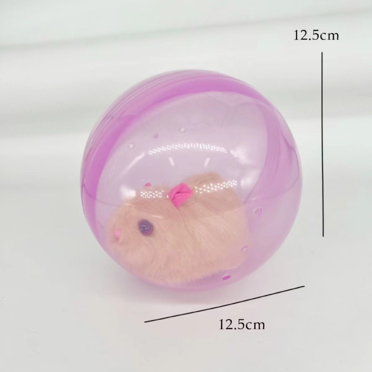 A cute pet toy of the same style as the shaking sound, a cat and dog rolling ball, a children's toy, a plush rabbit and an electric crawling ball Specification drawing