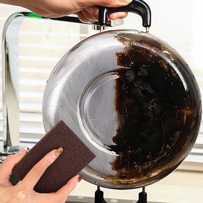 Kamijo Kumijo Diamond Sponge Magic Cleaner for kitchen cleaning, removing black stains and rust from the bottom of POTS, and scrubbing POTS Item Picture