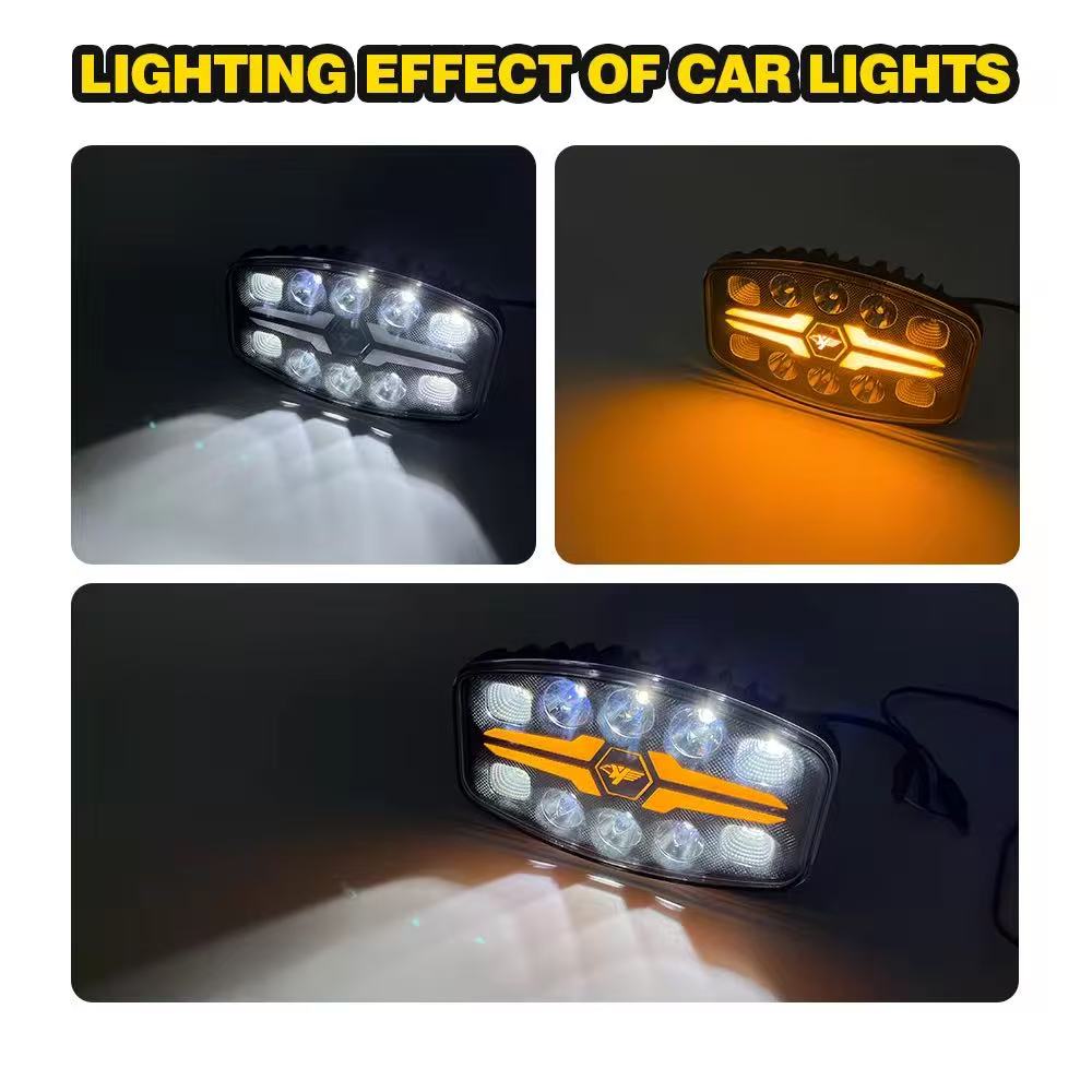New 9-inch automotive led work light for foreign trade, Russian truck auxiliary, off-road vehicle led headlight details Picture