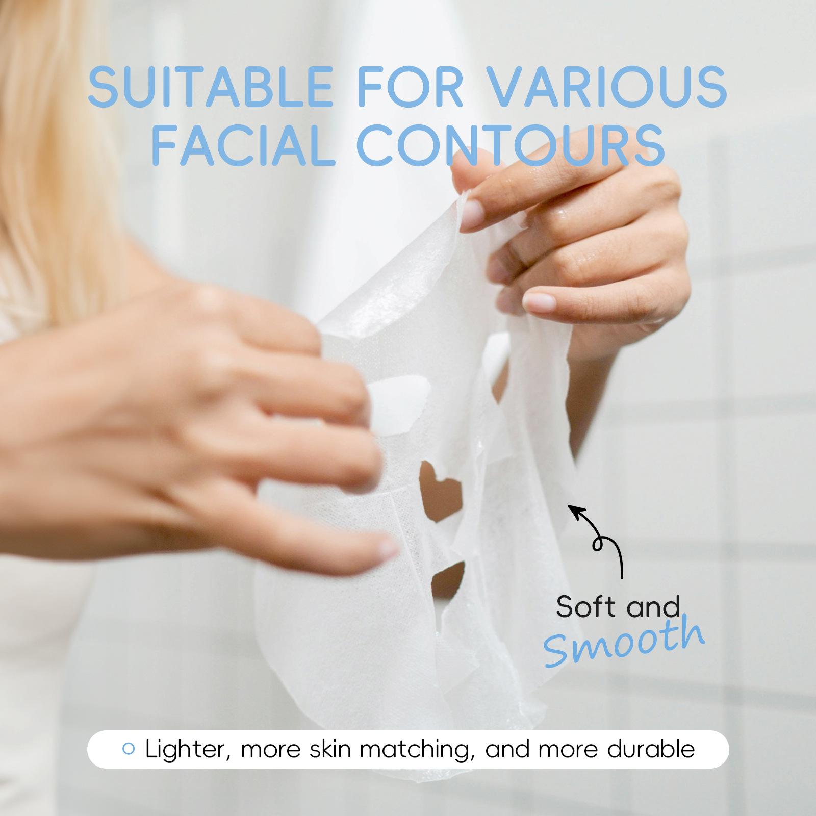Cross-border new product LAIKOU Milk Mask Patch 25g Hydrating and Moisturizing Facial care Patch Mask, export mask Specification drawing