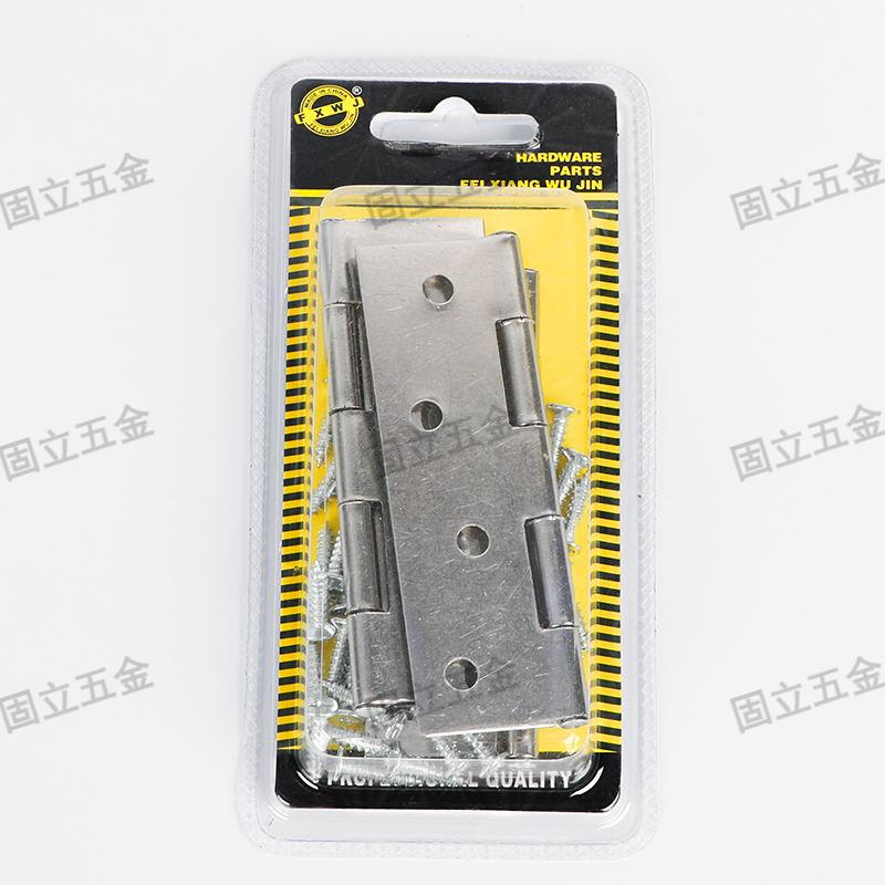 Small cabinet door stainless steel bearing hinges 1-inch, 2-inch, 3-inch, 4-inch silent hinges, door and window folding hinges, box Specification image