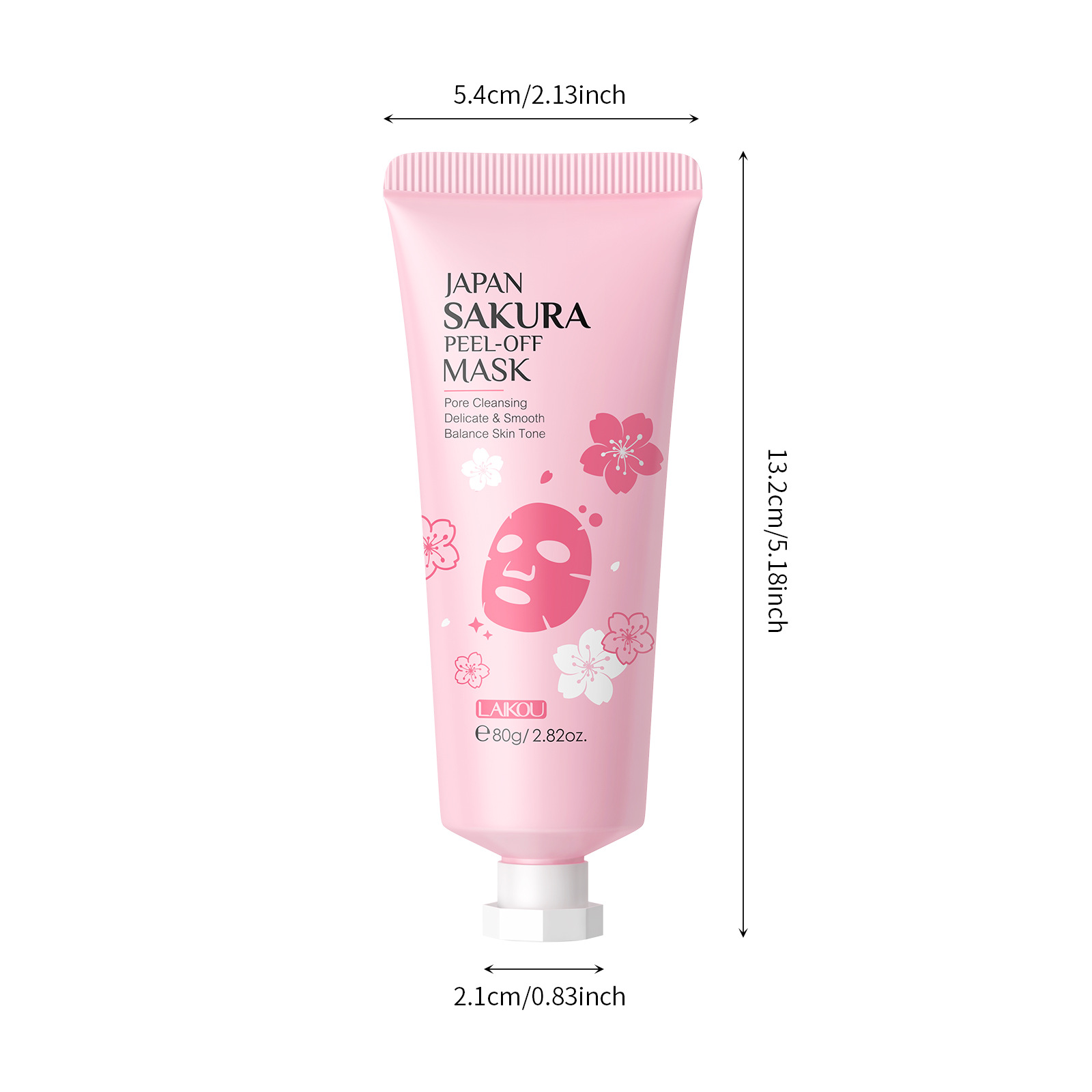 Cross-border LAIKOU Cherry Blossom Peel-off Mask 80g Hydrating, Moisturizing, Cleansing and Nourishing Skin Export Mask Item Picture