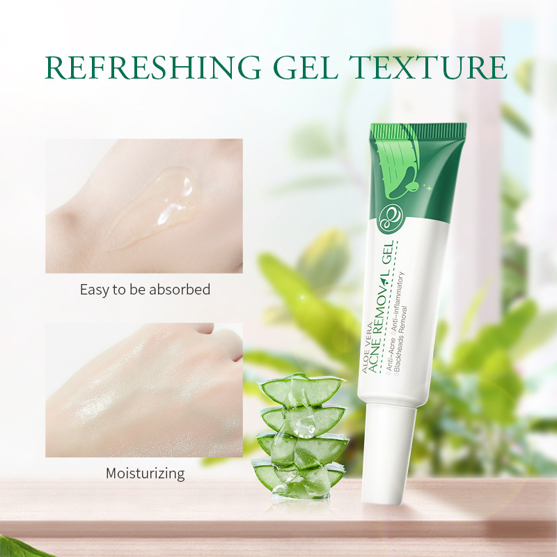 LAIKOU Aloe Vera Gel Cream 20g Moisturizing and hydrating Skin Care product, English packaging, cross-border wholesale in stock Specification drawing