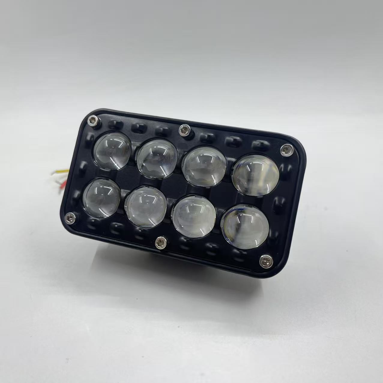 Motorcycle and electric vehicle LED square 6 8 10 beads high-brightness white and yellow dual-color high and low beam installation spotlights and headlamps pic 8