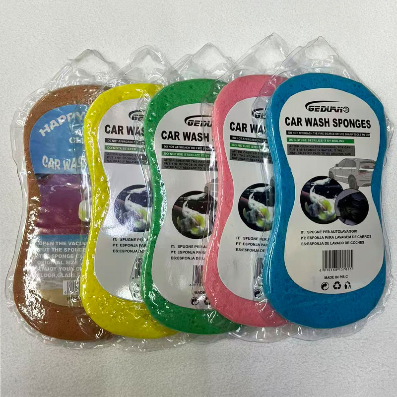 汽车洗车海绵，环保材质 清洁美容用品。压缩海绵遇水变大，可以打出丰富的泡沫，去除顽固污渍