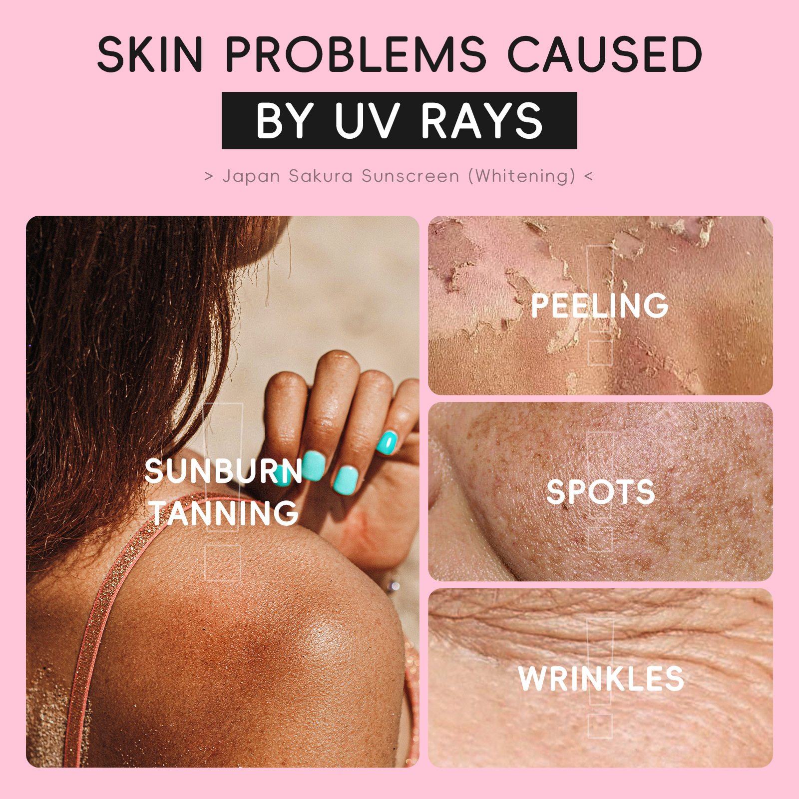 Cross-border LAIKOU Sakura sunscreen Brightening Edition 20g Hydrating and Moisturizing Skin Care Product wholesale details Picture