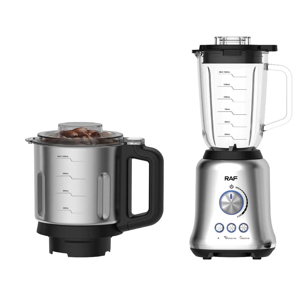 RAF 1.5L European standard blender, glass and stainless steel two-in-one fruit and vegetable juicer, household multi-functional juicer Application Scenario