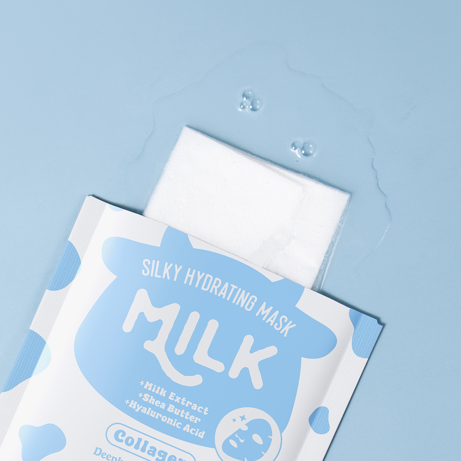 Cross-border new product LAIKOU Milk Mask Patch 25g Hydrating and Moisturizing Facial care Patch Mask, export mask Application Scenario