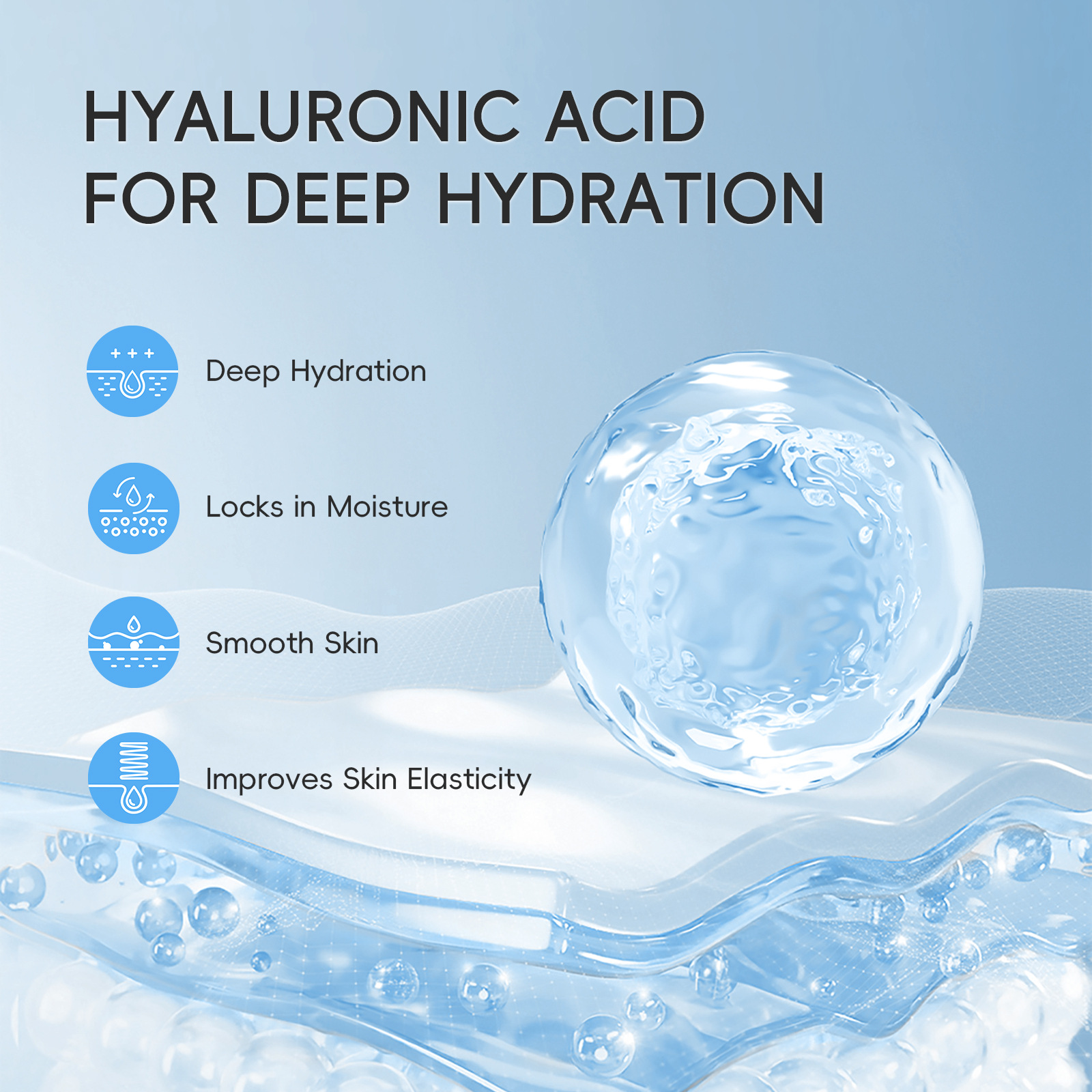 Laikou Sodium Hyaluronate Essence Cream 25g Hydrating and moisturizing skin care products cross-border supply manufacturer wholesale Specification drawing