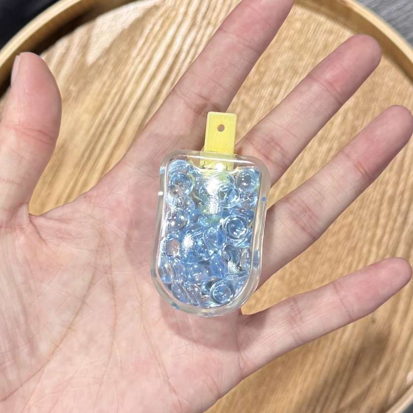 创意亚克力流沙瓶漂浮瓶钥匙扣挂件彩豆流沙摇摇乐外贸小礼品批发 详情图4