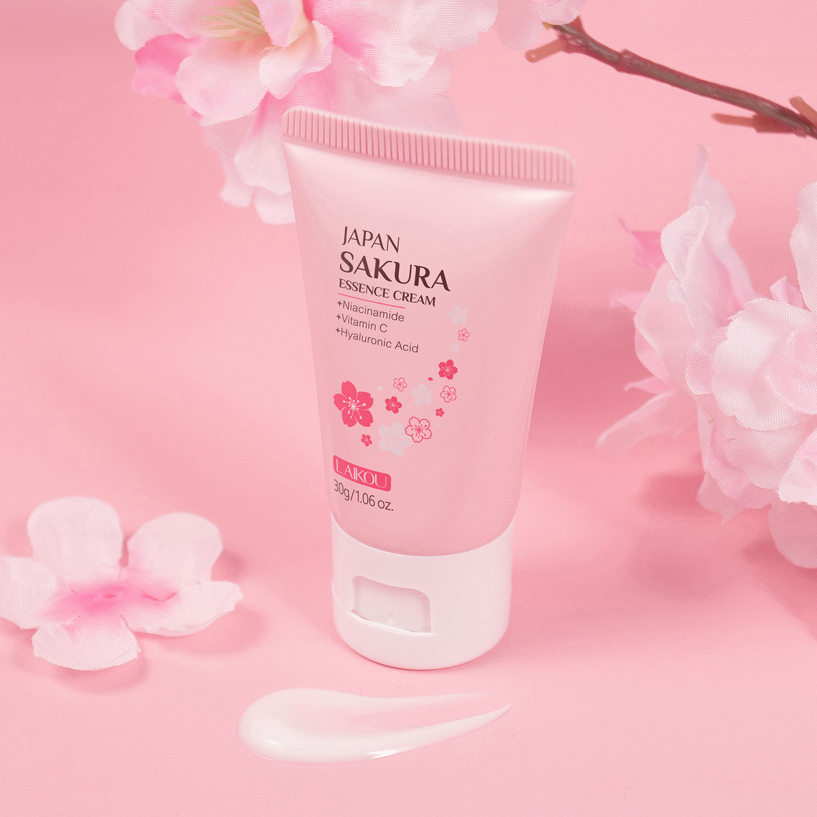 LAIKOU Japanese Cherry Blossom Moisturizing Essence Cream 30g Hydrating and Caring Facial Moisturizing Cream Wholesale full figure