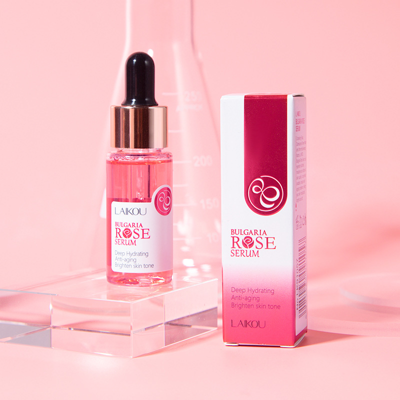 Laicome Bulgarian Rose Essence 17ml Moisturizing and hydrating Skin Care product, English packaging, cross-border supply full figure