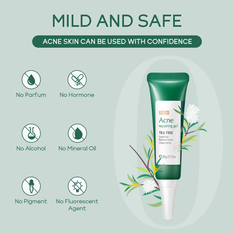 FENYI anti-acne Tea Tree Gel 20g Moisturizing and Hydrating Skin Care Product, English packaging, cross-border supply Specification drawing