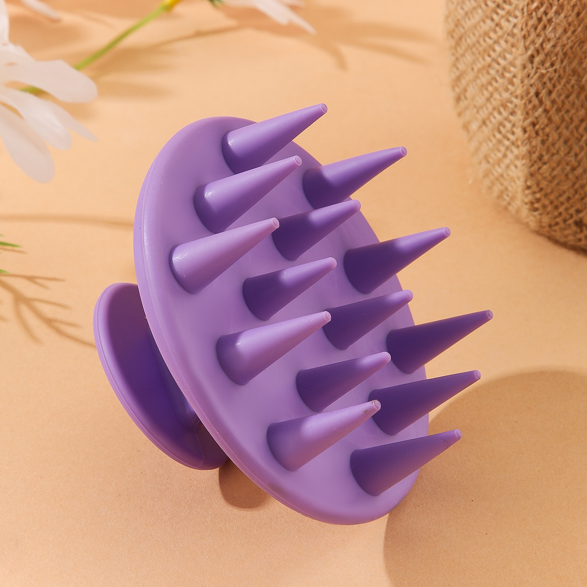 Amazon's best-selling massage shampoo brush for cleaning the scalp and hair care tools, soft silicone shampoo comb Item Picture